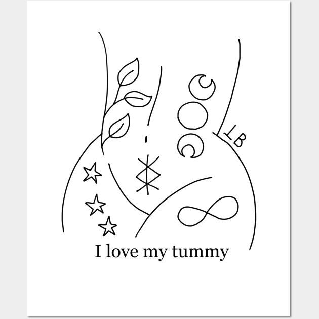 I Love my Tummy Wall Art by The Pistils